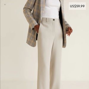 NWT Mango crepe straight leg pants